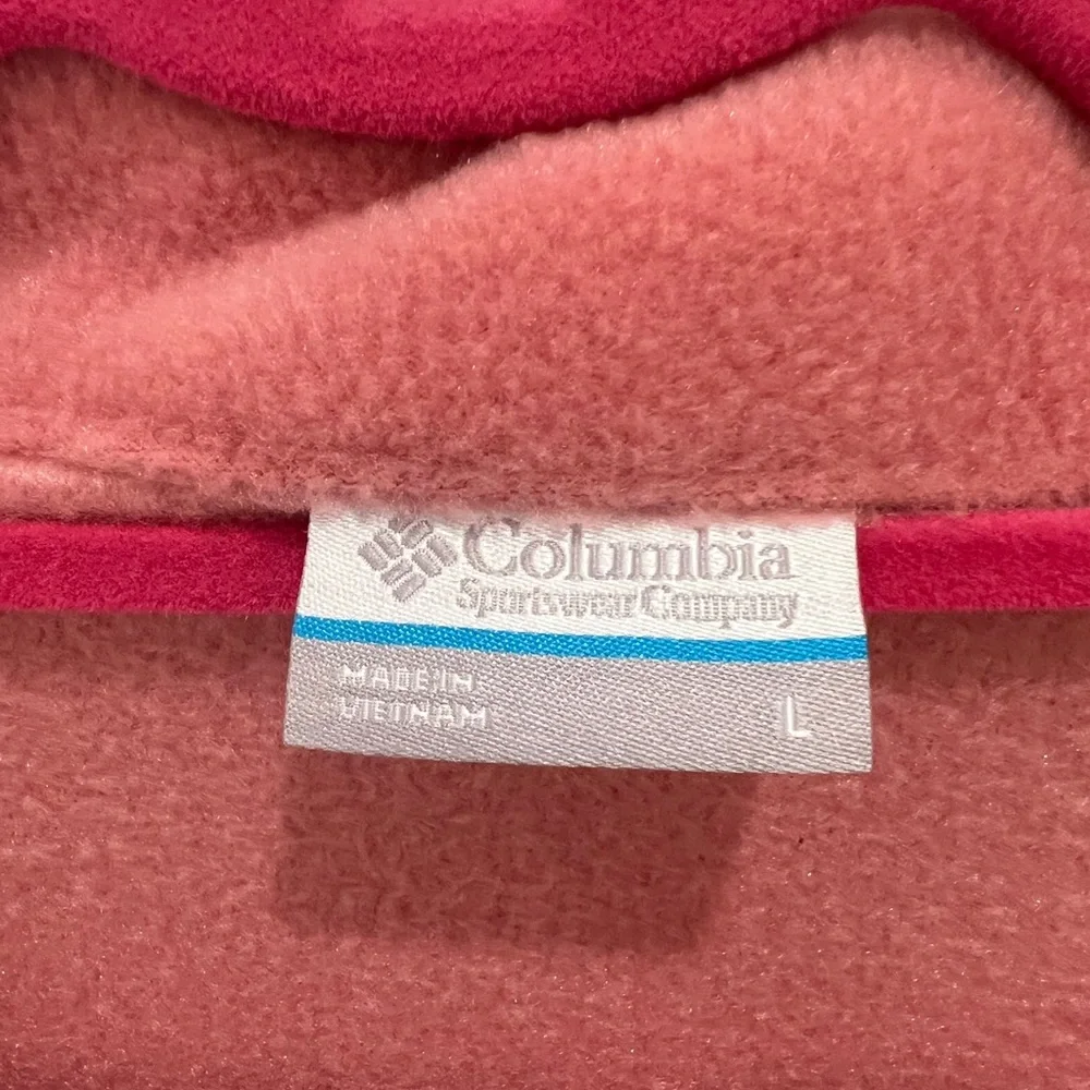 New! Columbia Pink Full-Zip Fleece! Cute and Cozy! - Picture 4 of 14